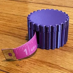 Fabric Tape Measure Holder (Rounded) by ZevEisenberg, Download free STL  model