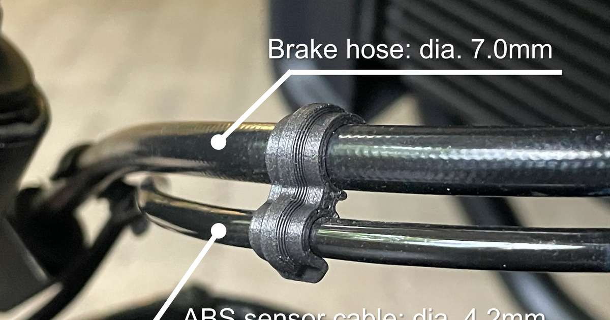 Brake hose ABS sensor cable clip for motorcycle by Yosuke Download