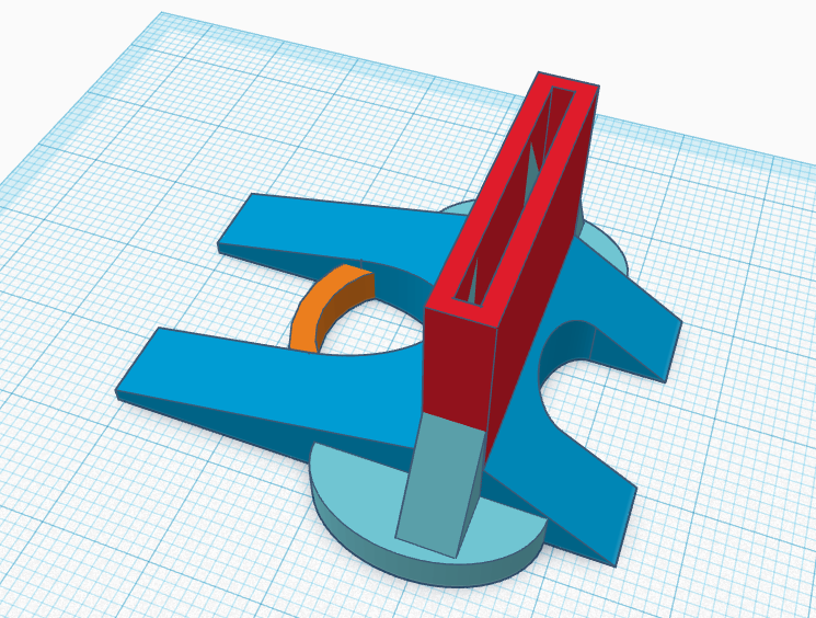 Nerf Target (Holder for painter stick) by Coroleon | Download free STL ...