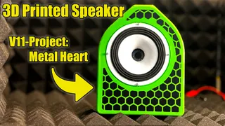3D printed Speaker V11-Project:Metal Heart
