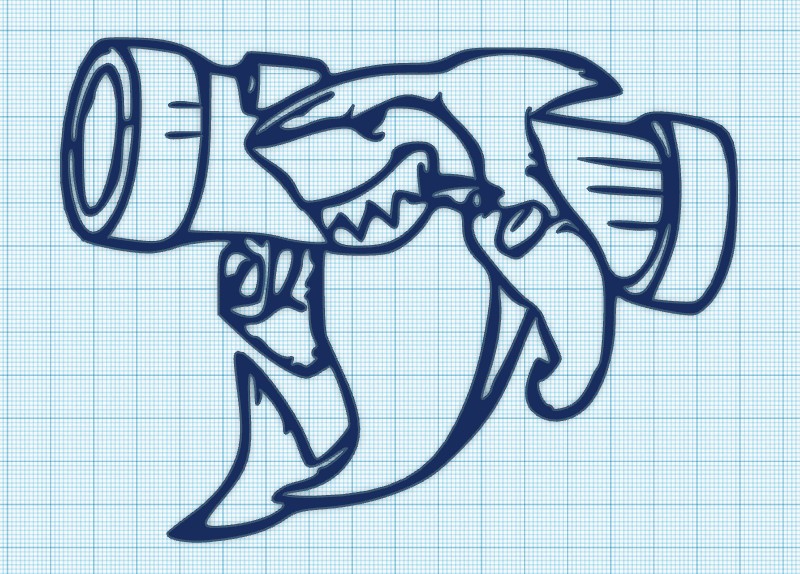 BAZOOKA SHARKS LOGO - AMERICAN DAD