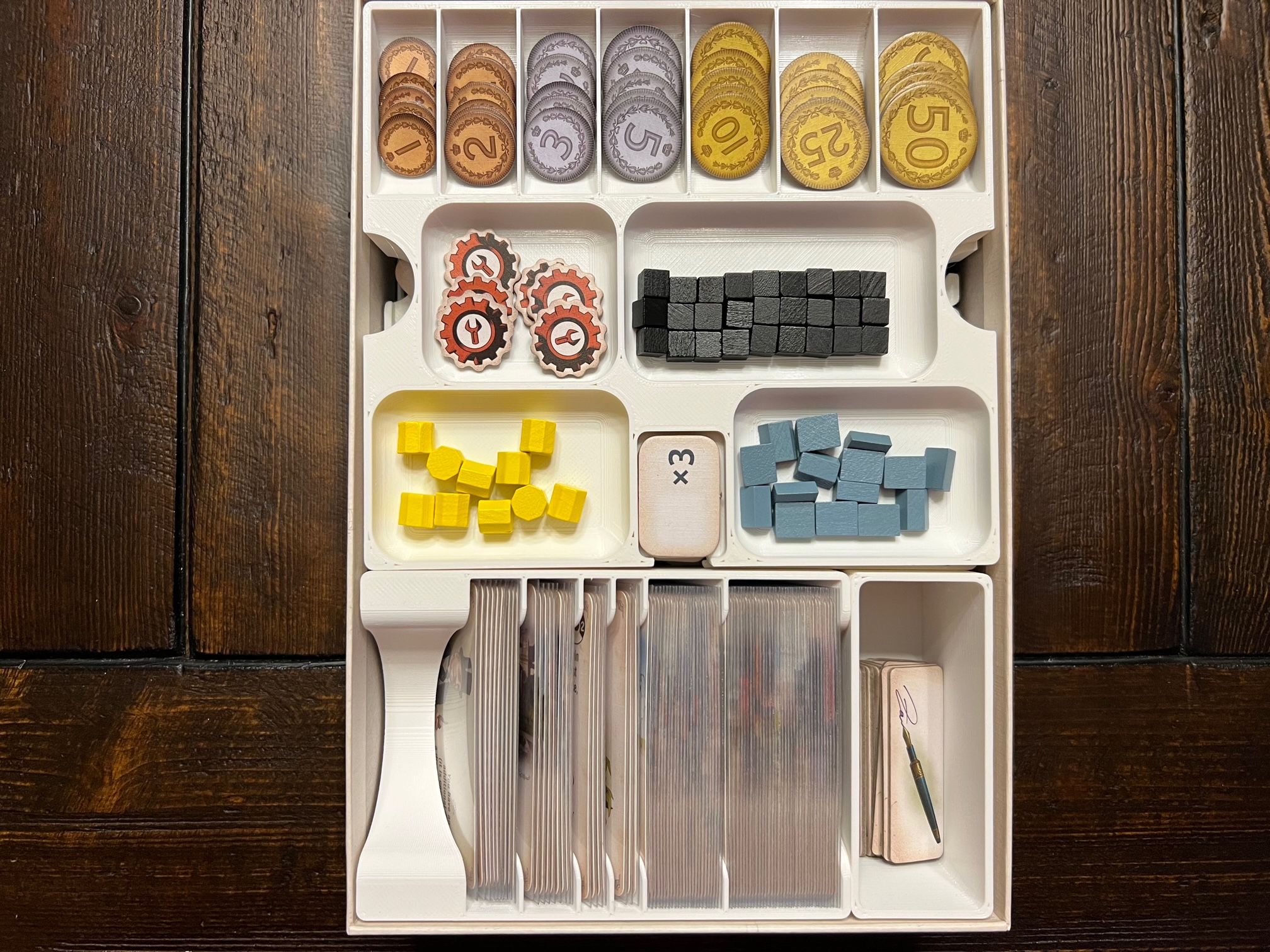 Furnace Board Game Insert / Organizer Supports Interbellum Expansion