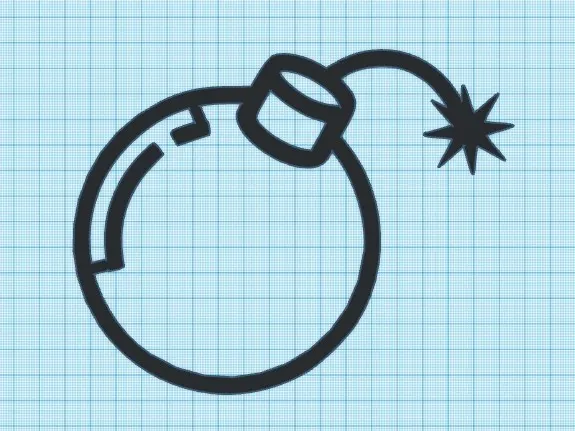 ROUND BOMB - WALL ART