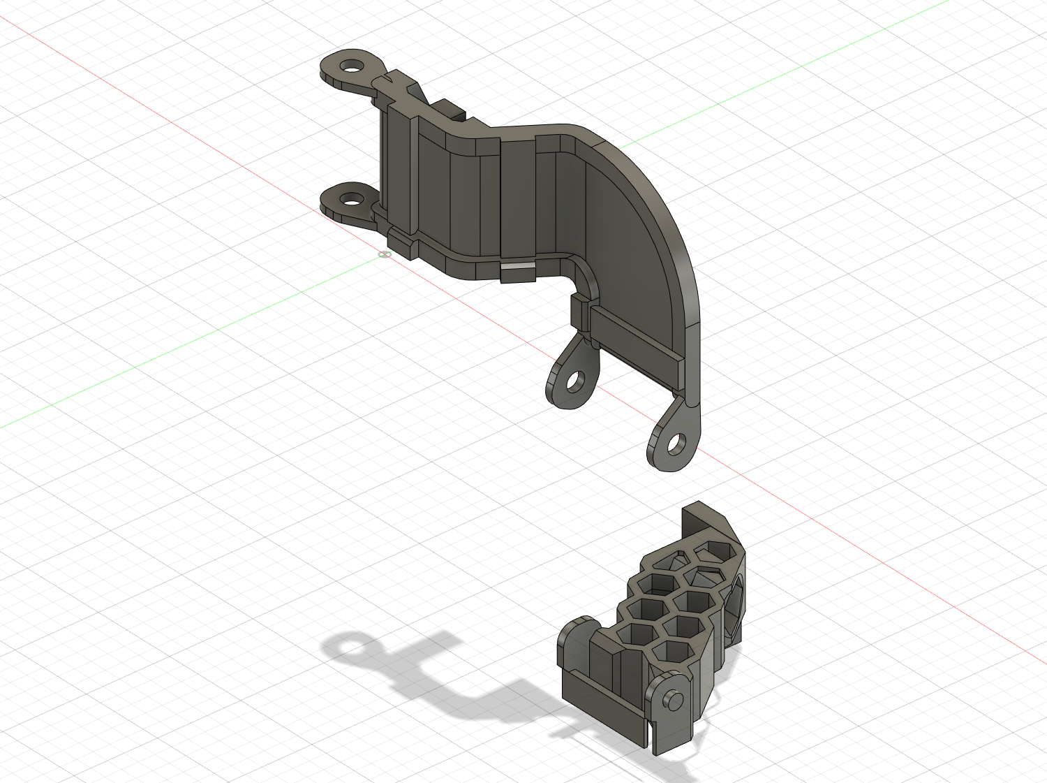 Ender 3 S1 Cable Chain Guide Honeycomb brackets