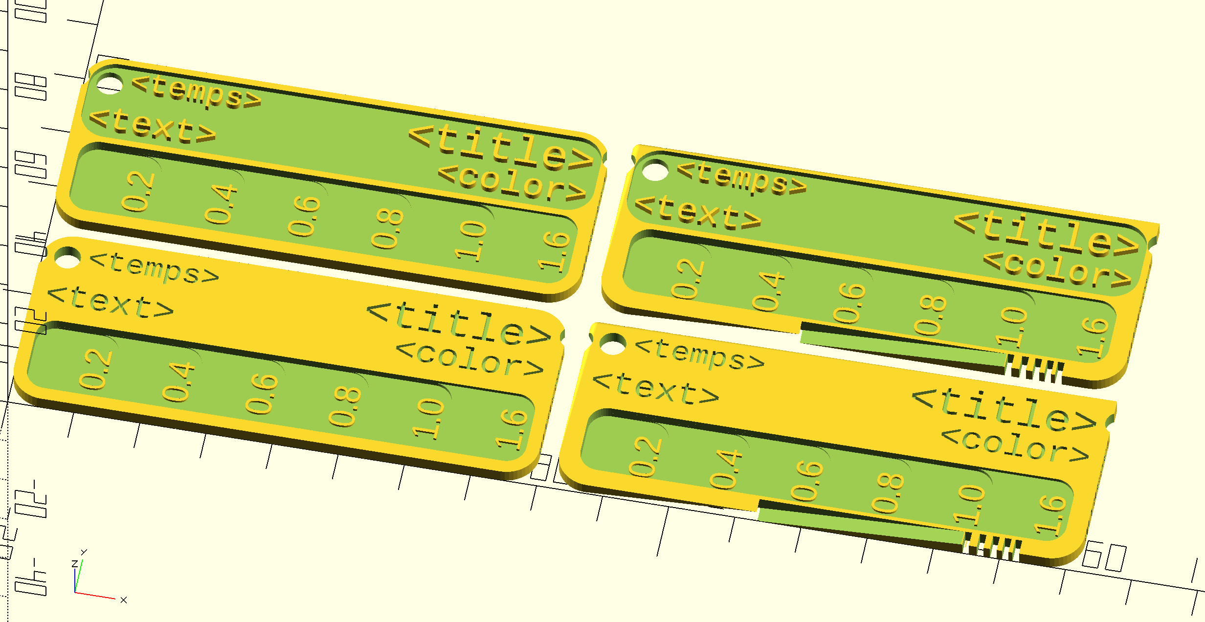 Even More Customizable Filament Swatch