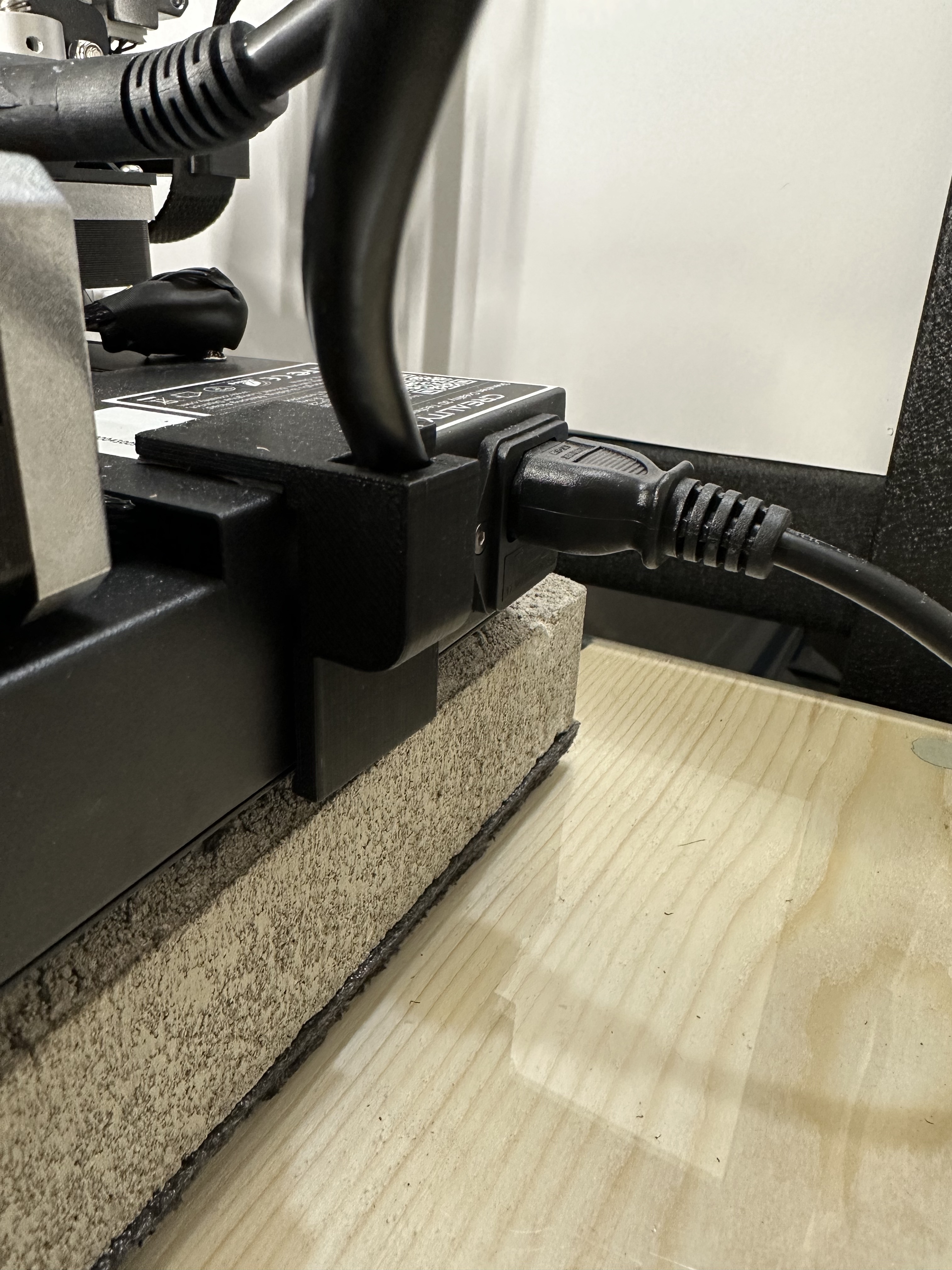 Ender 3 S1 Bed Cable Support