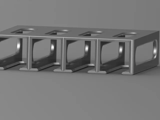 Kitchen roll holder for 2/4 rolls (foil, baking paper, etc.)