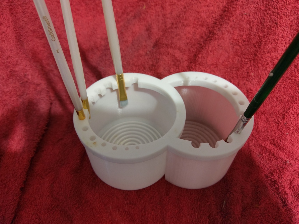 Single & Dual paint brush cleaner by Thump2010 Download free STL