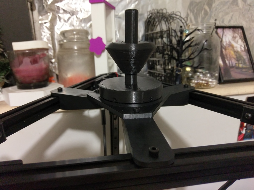 Universal stand-alone filament spool holder (Fully 3D-printable