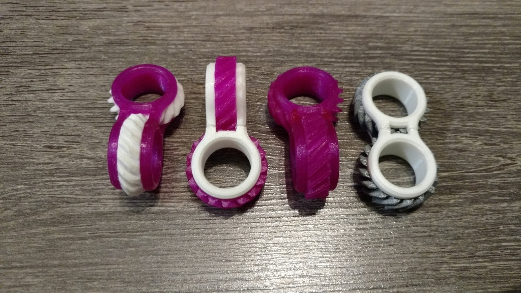 Small Helical Gear Fidget Toy by spingoogL Download free STL model