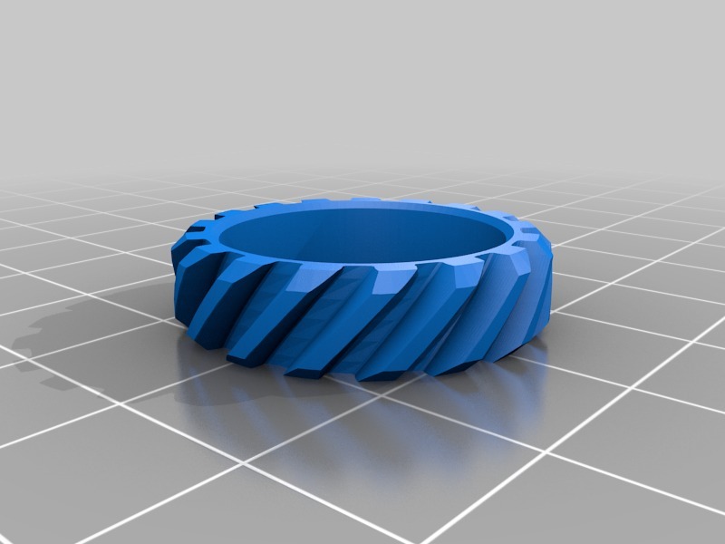 Small Helical Gear Fidget Toy by spingoogL Download free STL model