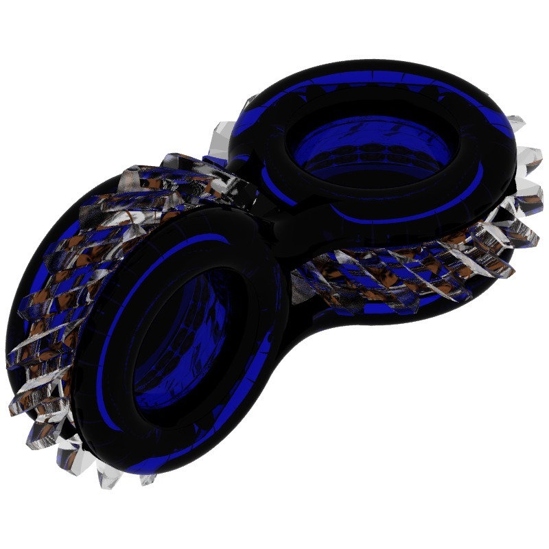 Helical Gear Fidget Toy by spingoogL Download free STL model