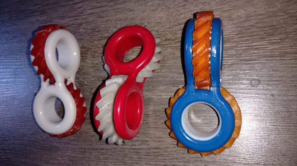 Helical Gear Fidget Toy by spingoogL Download free STL model