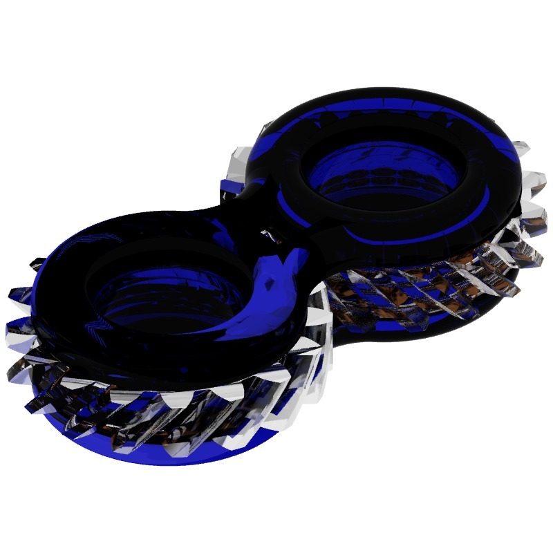 Helical Gear Fidget Toy by spingoogL Download free STL model