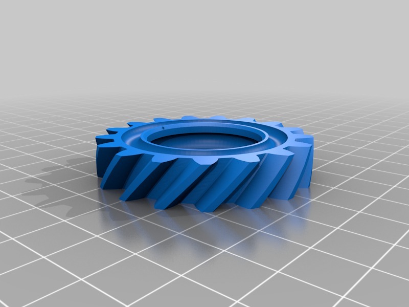 Helical Gear Fidget Toy by spingoogL Download free STL model