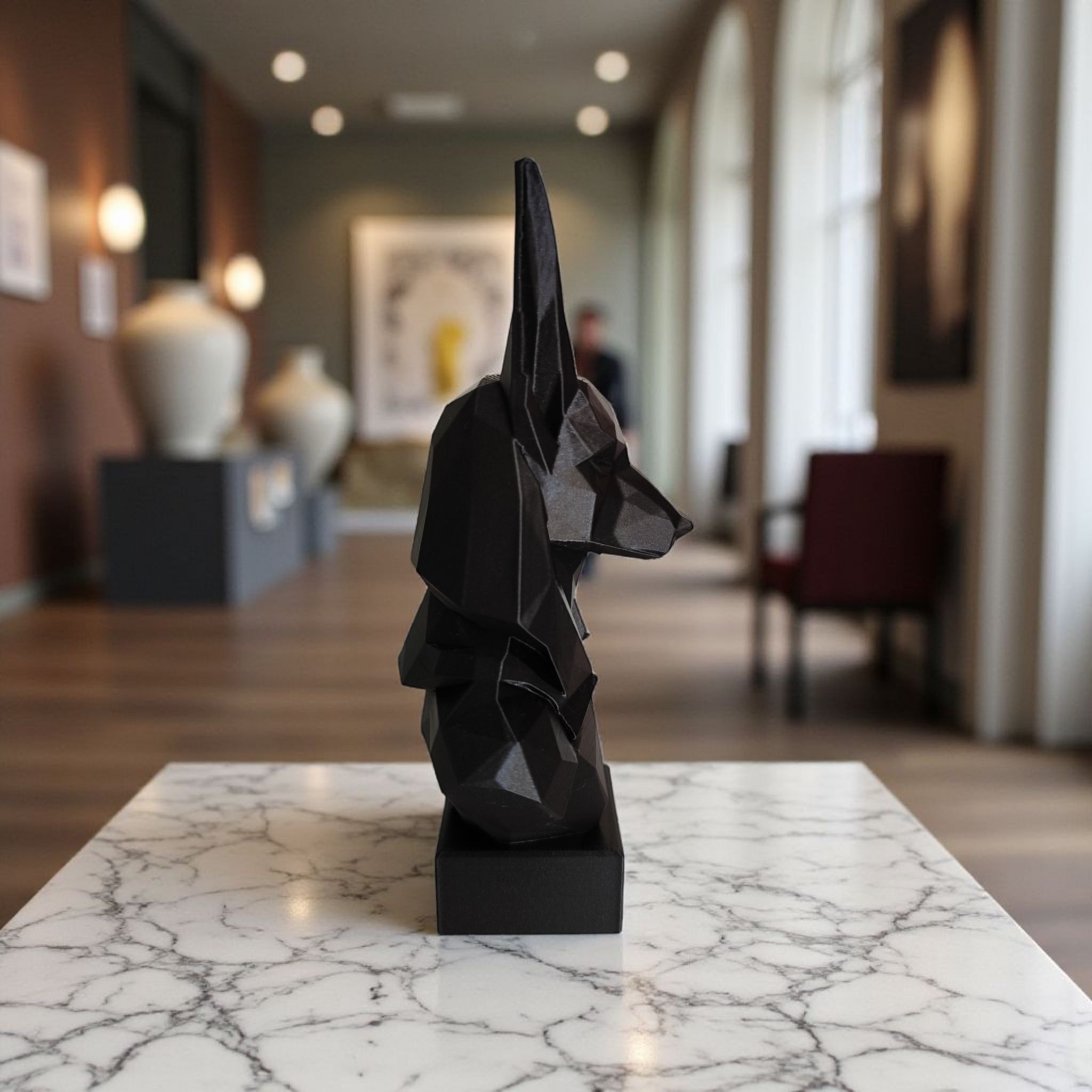 Miniatura 4 do modelo 3D Low Poly Anubis Bust