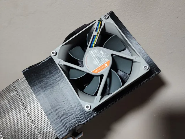 Radeon Instinct MI25 80mm fan mount case