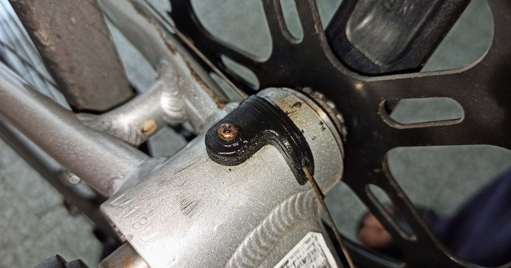 Bike bottom bracket shift cable guide v2 by dantech Download free STL