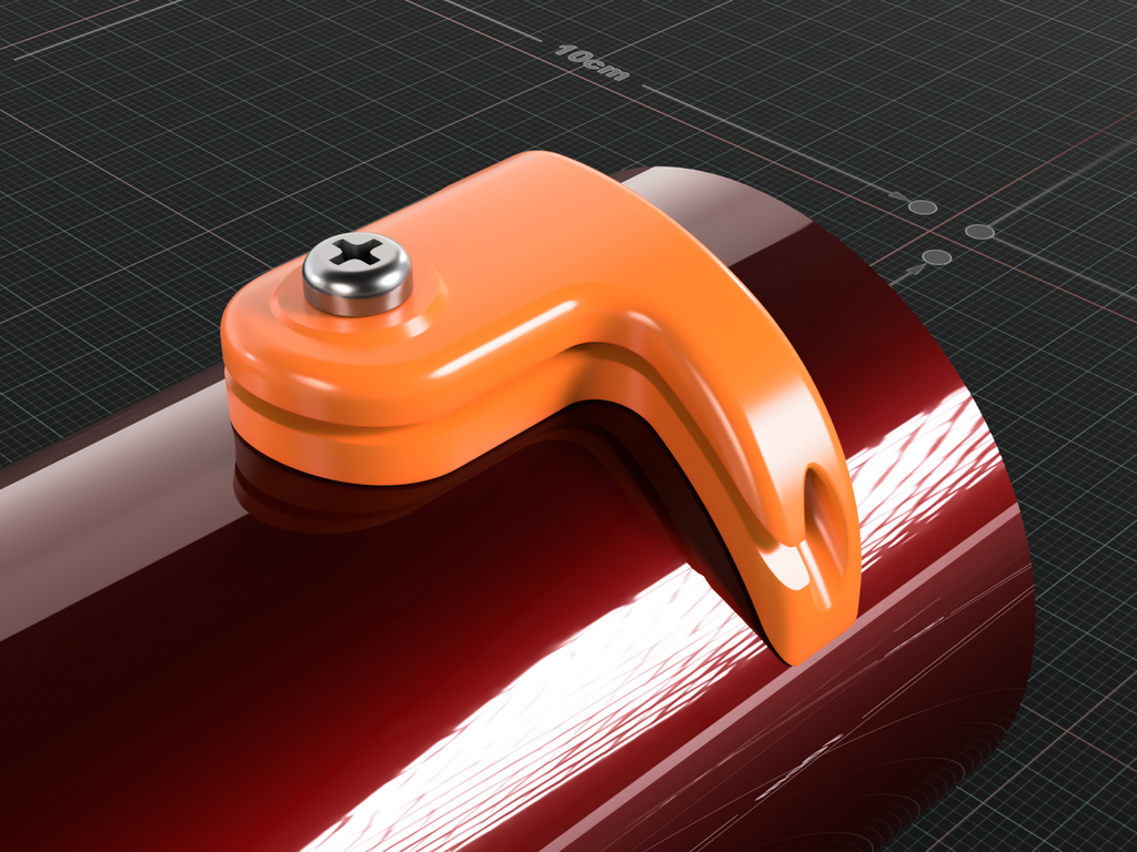 Bike bottom bracket shift cable guide v2 by dantech Download free STL