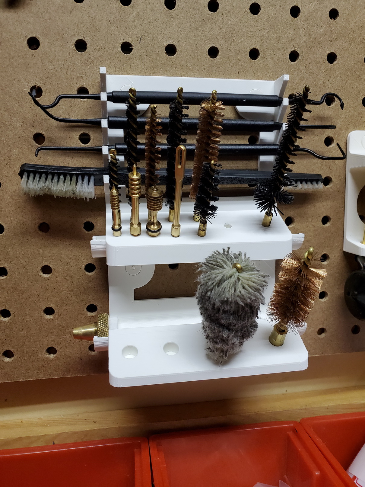 Gun cleaning tool organizer for pegboard by Ron Harding Download free