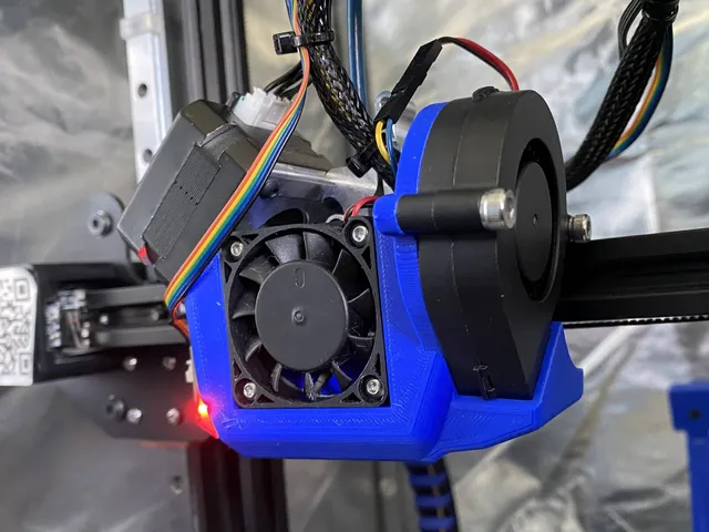 Micro Swiss NG Extruder Shroud with a 5015 part cooling fan