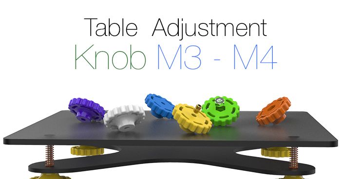 Table Adjustment Knob M3 - M4 by Ruvim Kub | Download free STL model ...