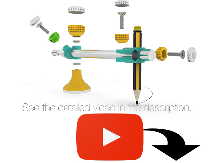 Miniatura 2 do modelo 3D Compass - Plotter