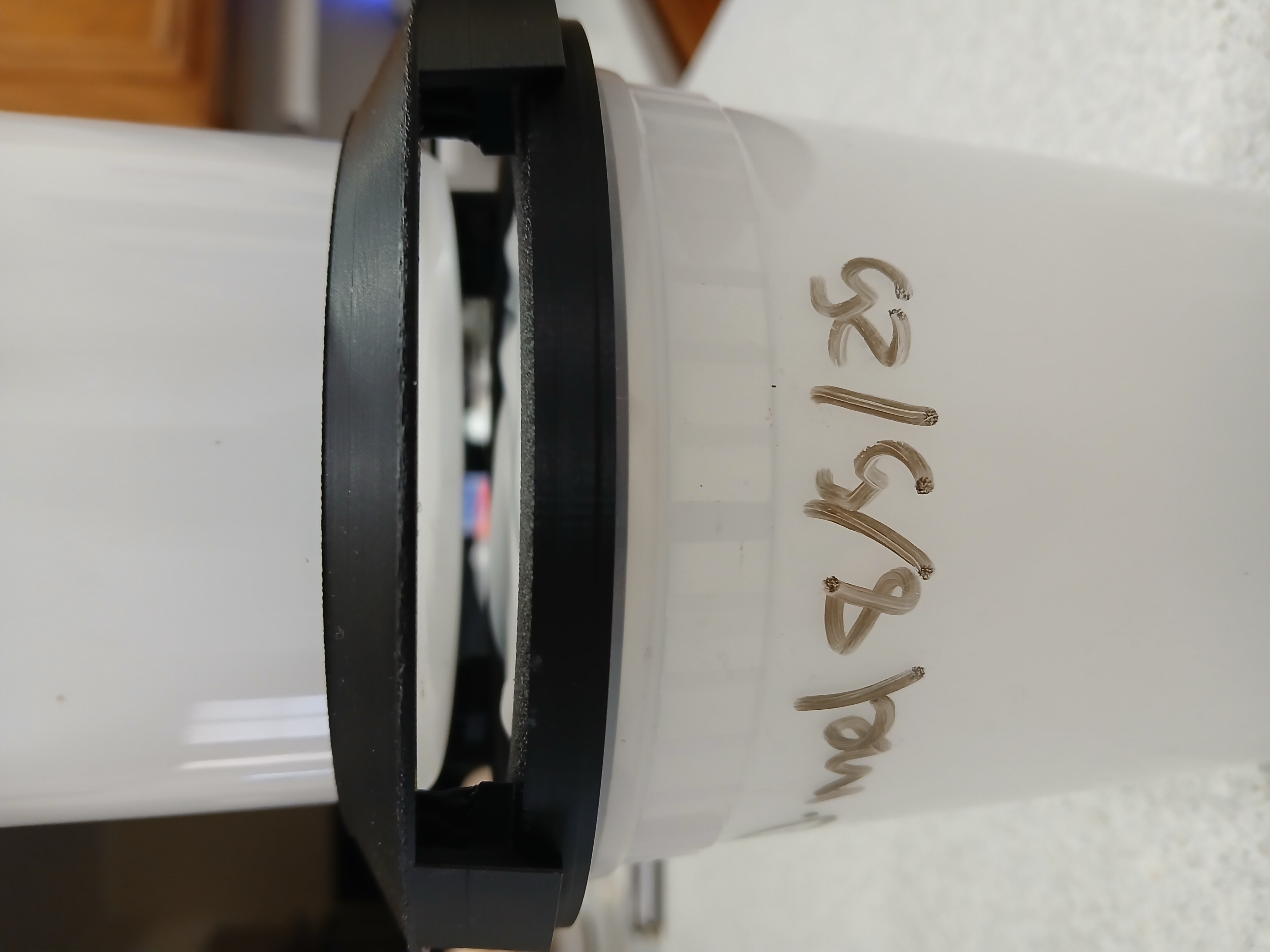Deli Cup Fruit Fly Culture Lid (Remix of Adrien L. 3D Model) And Stackable Spacer