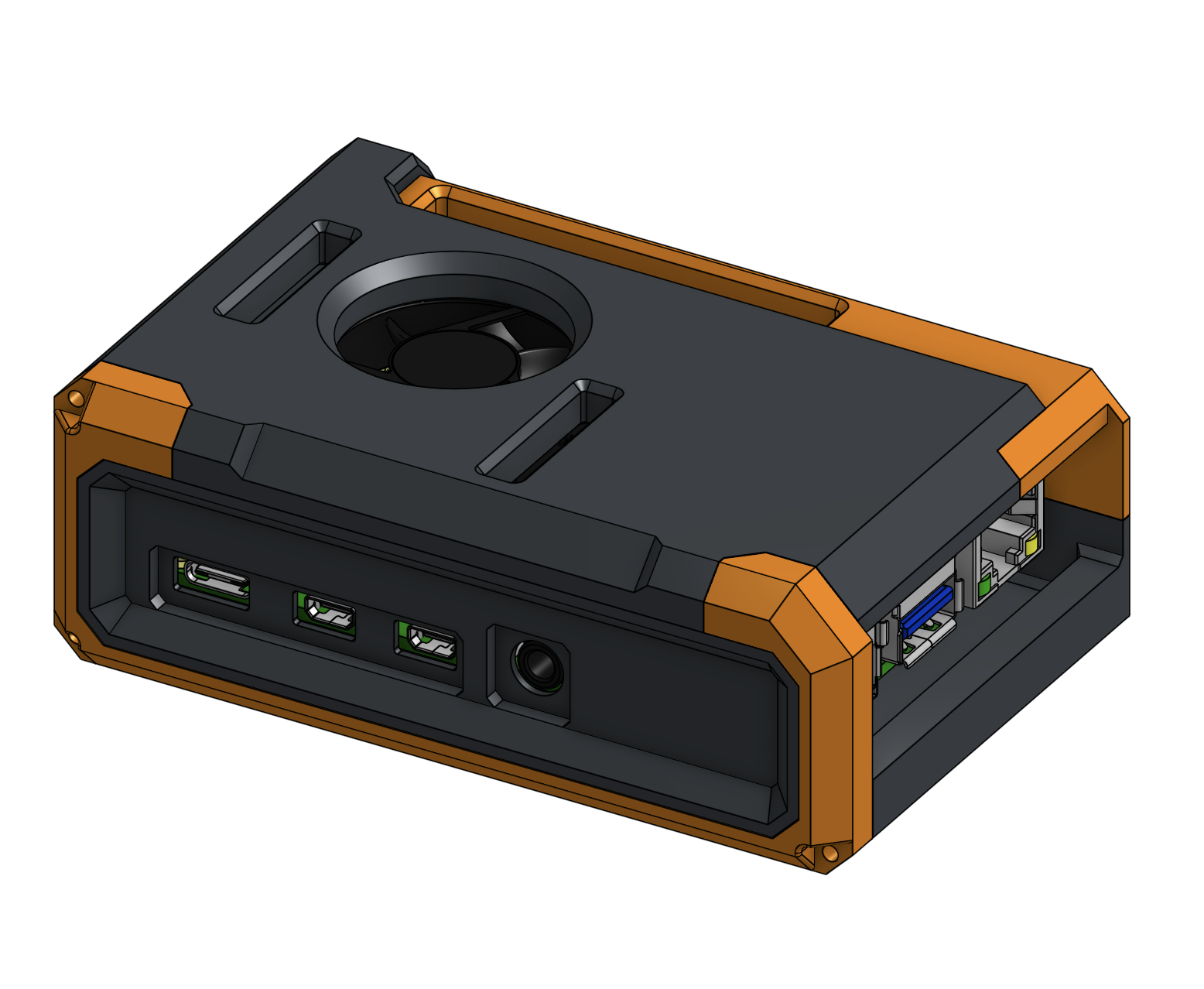 Modular Raspberry Pi 4 Case by UranusAstra | Download free STL model ...