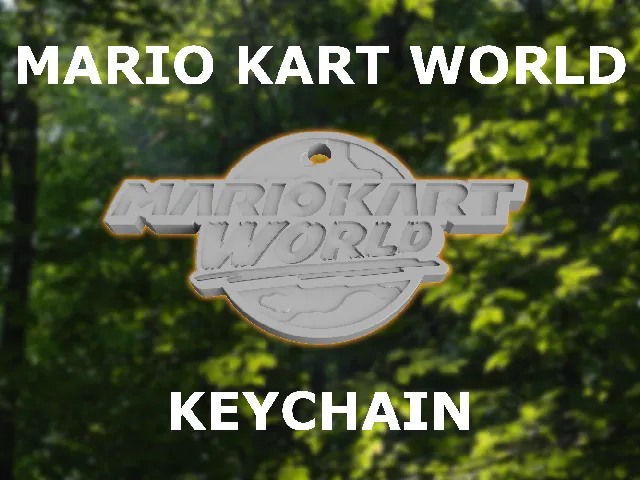 Mario Kart World Keychain