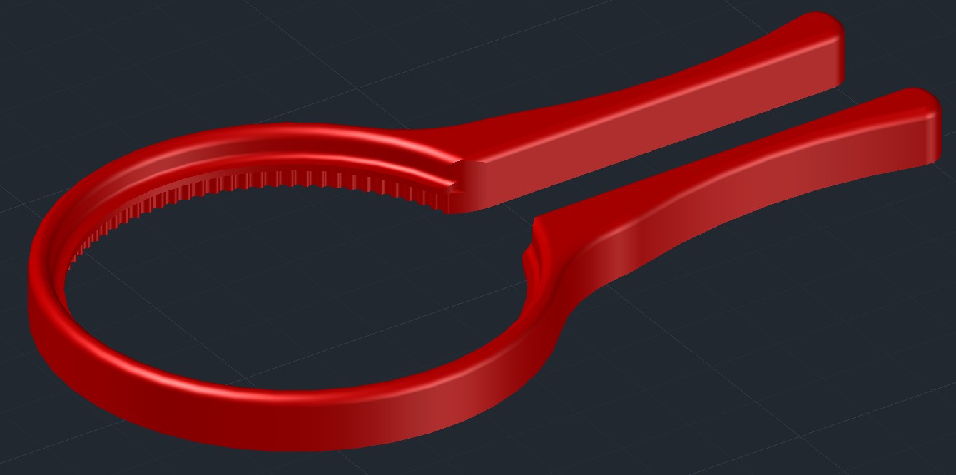 Camera lens filter wrench medium and hard version