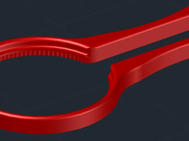 Camera lens filter wrench medium and hard version