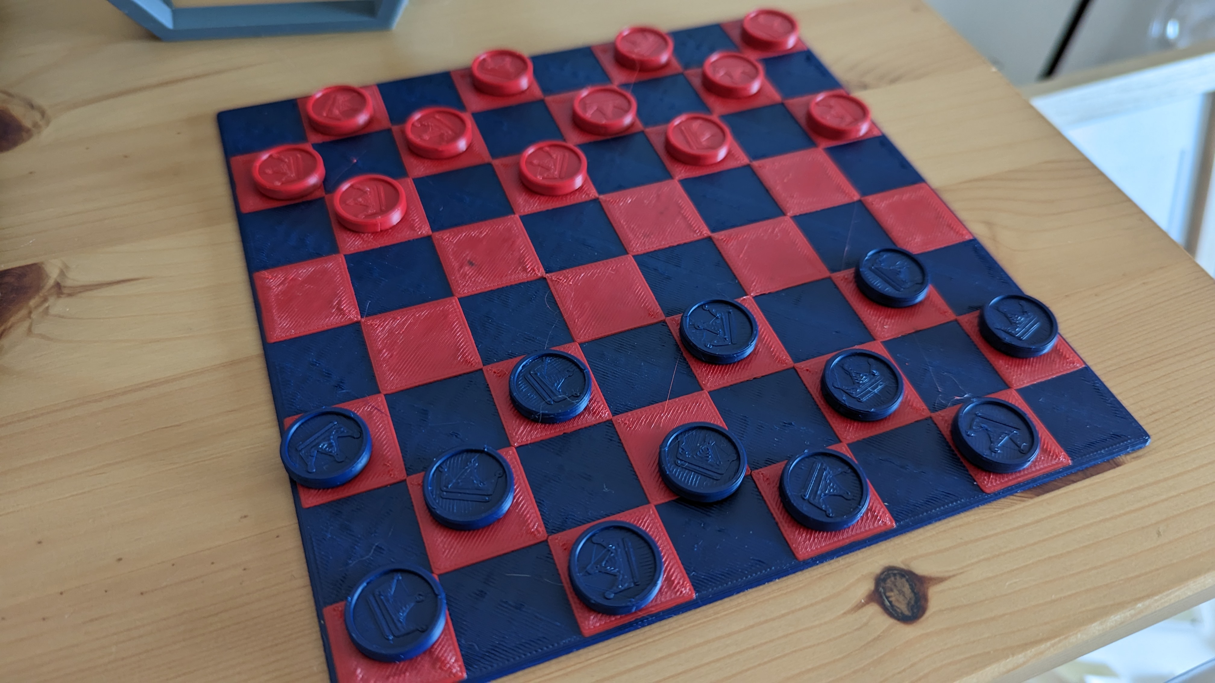 Checkers game by Biny | Download free STL model | Printables.com