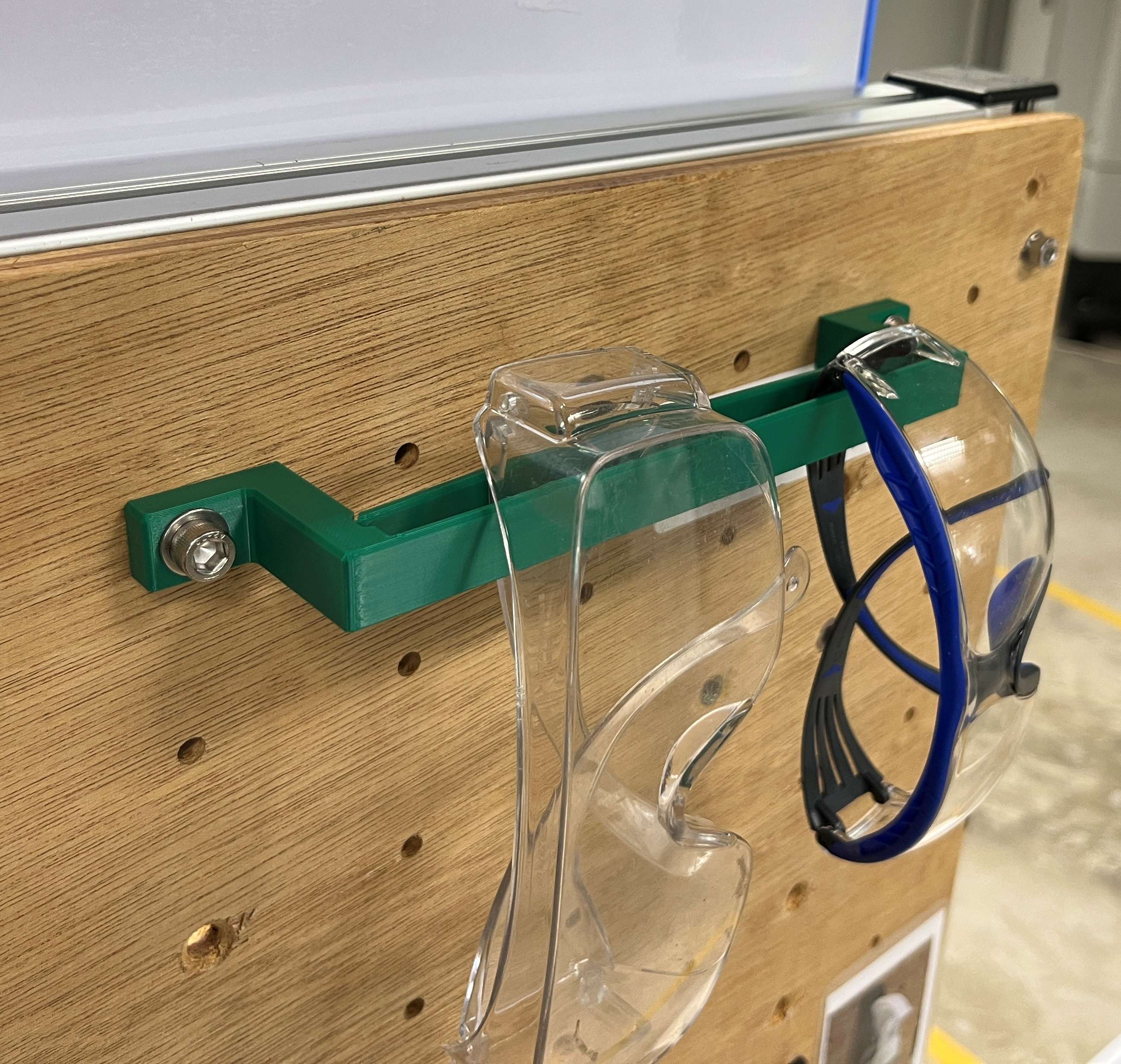 Safety glasses holder