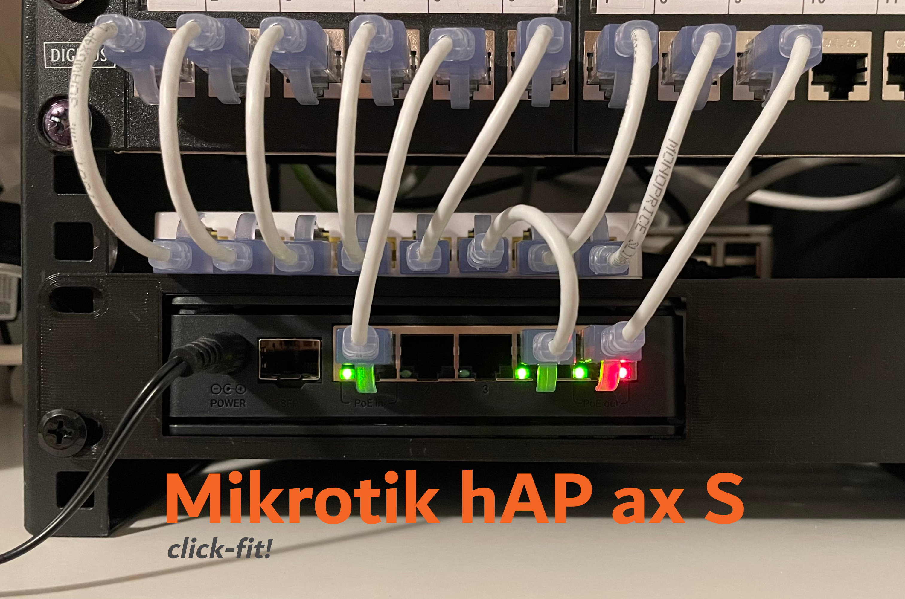 Mikrotik hAP ax S 10″ inch rack mount