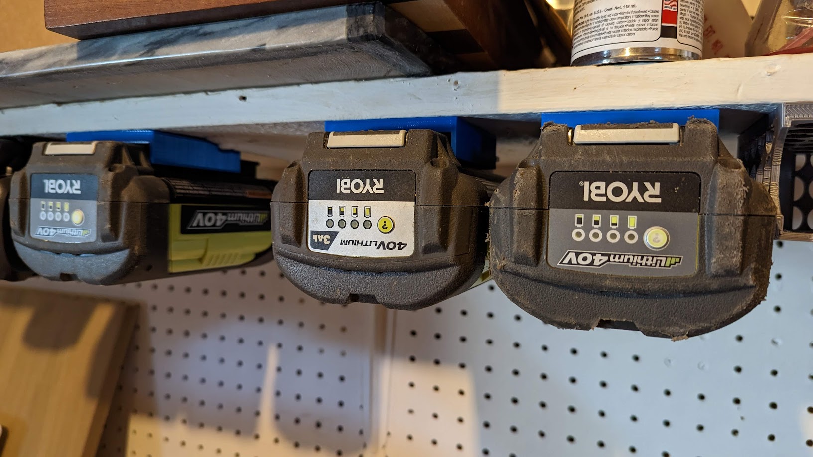 Ryobi 40V Battery Mount (Under Shel)