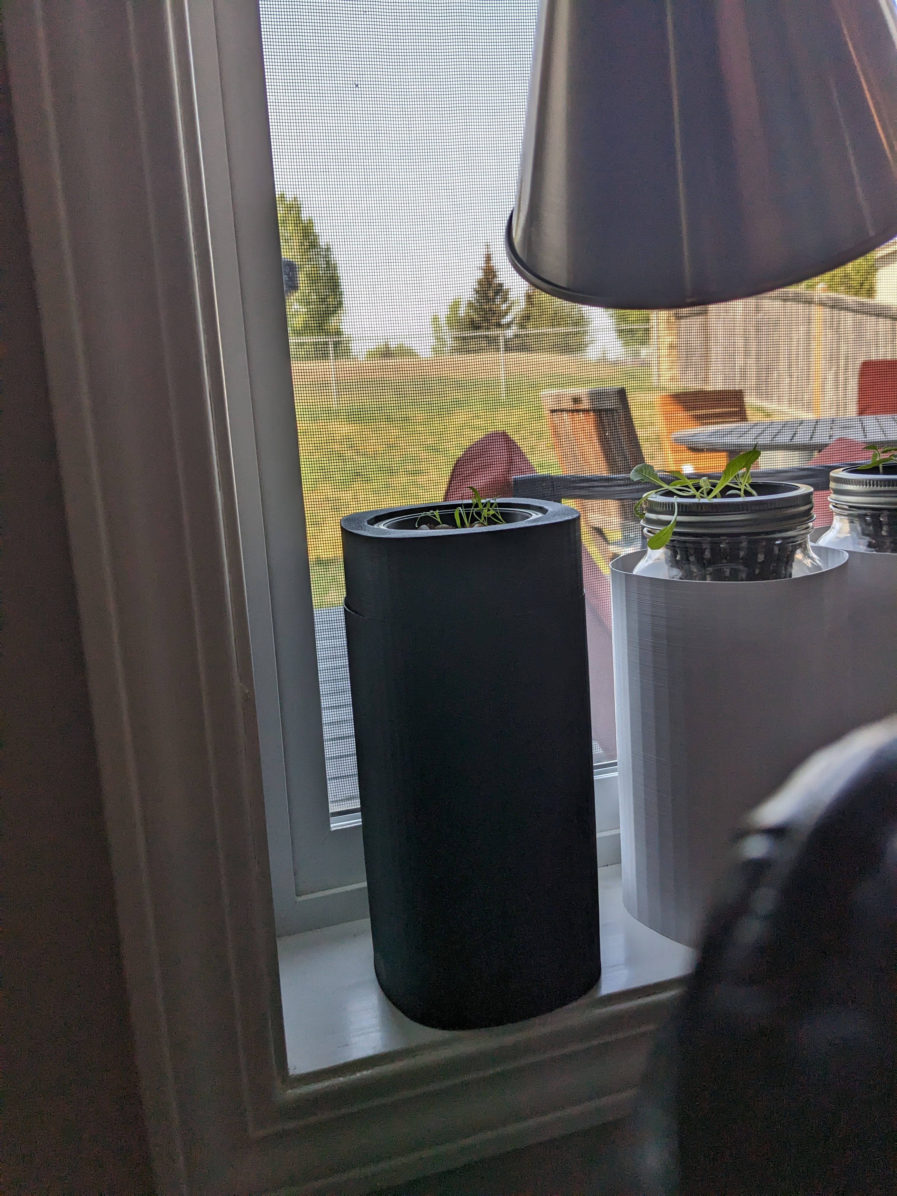 64oz Ball Mason Jar Kratky Shield and Lid