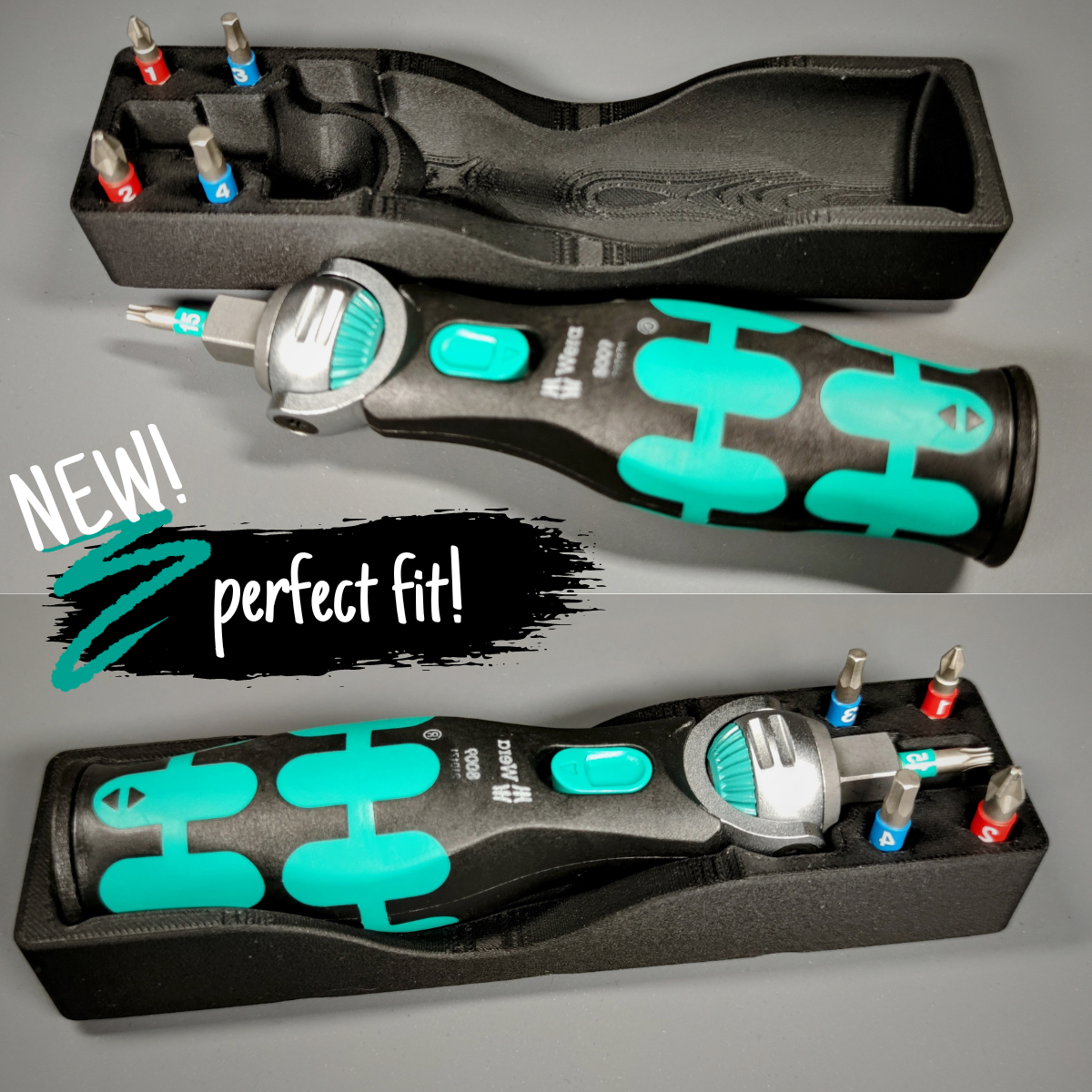 Gridfinity Holder for Wera Zyklop Pocket Ratchet