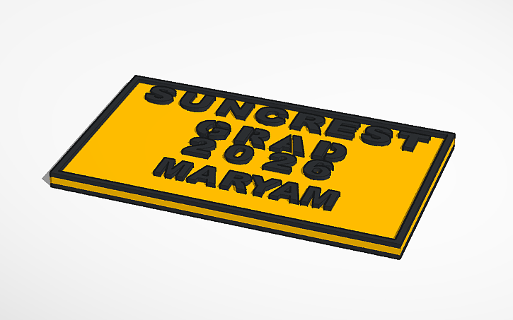 suncrest grad 2026 Maryam 3D model