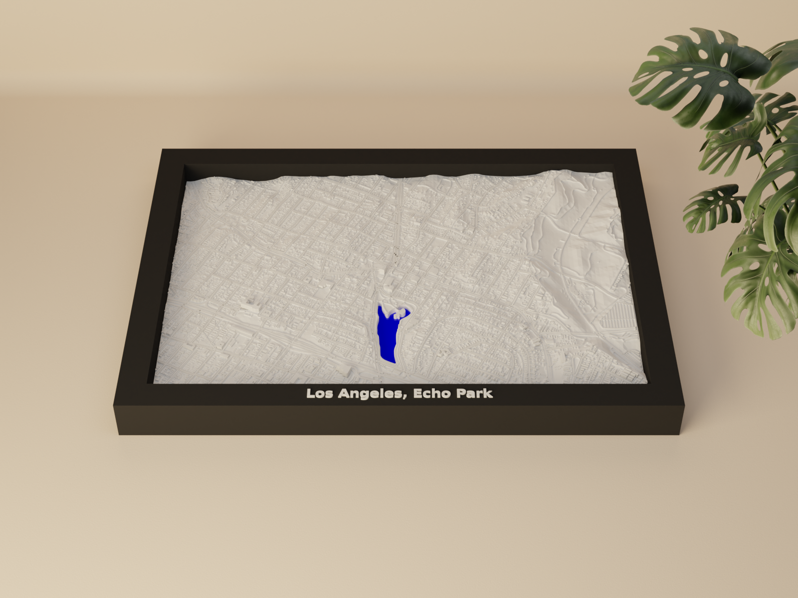 Los Angeles, Echo Park, United States - 3D Miniature