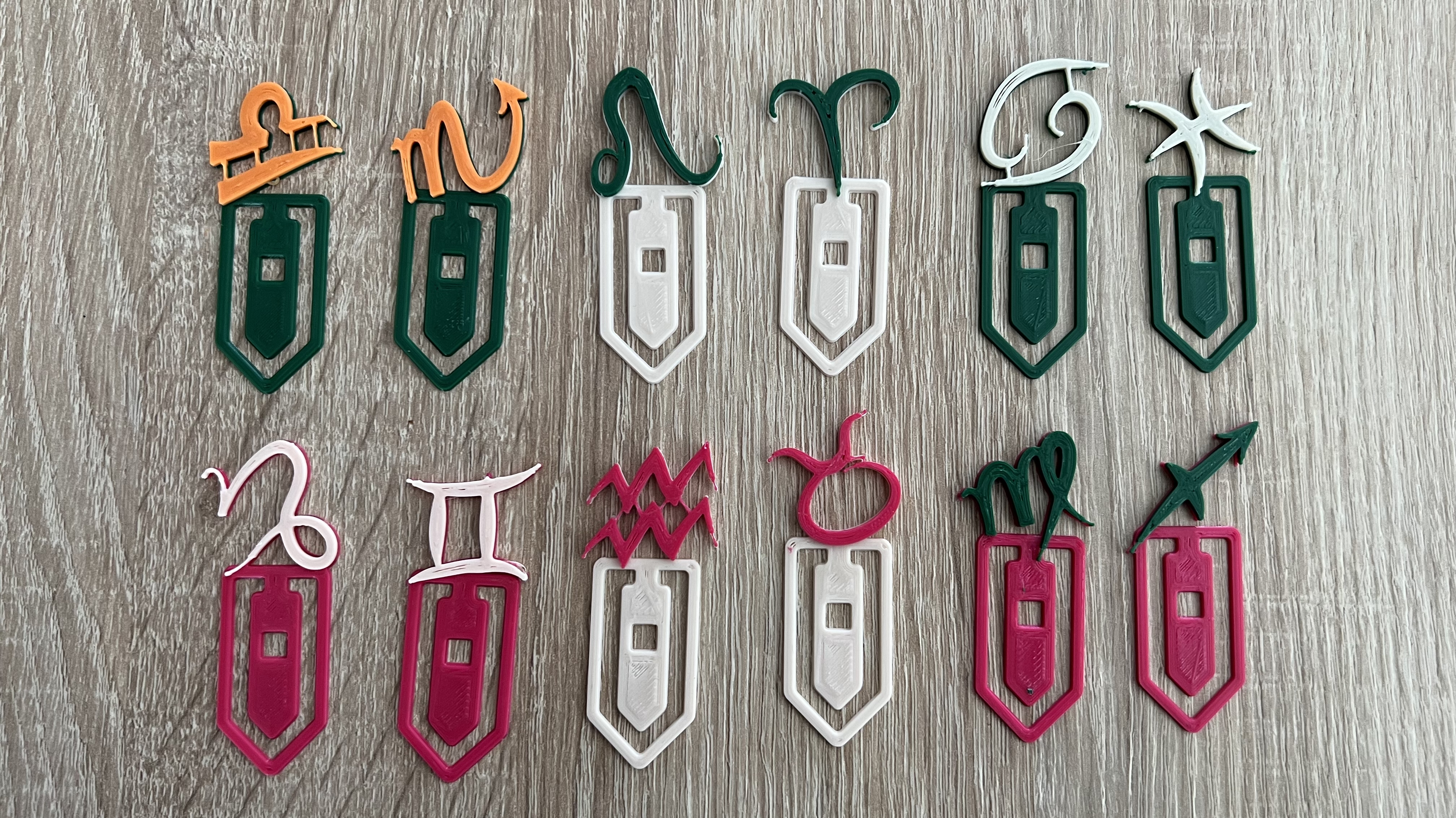 Zodiac Signs Bookmarks Collection