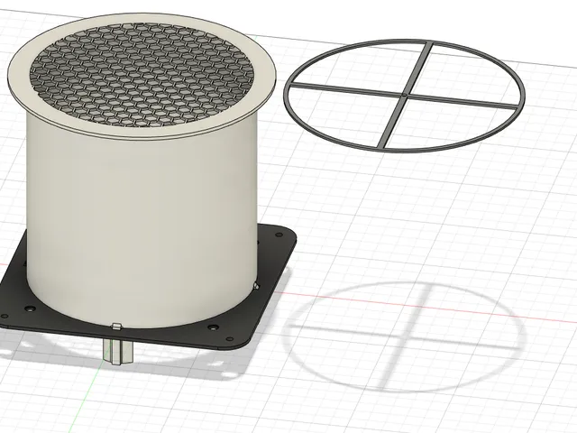 Ventilation tunnel with noctua fan