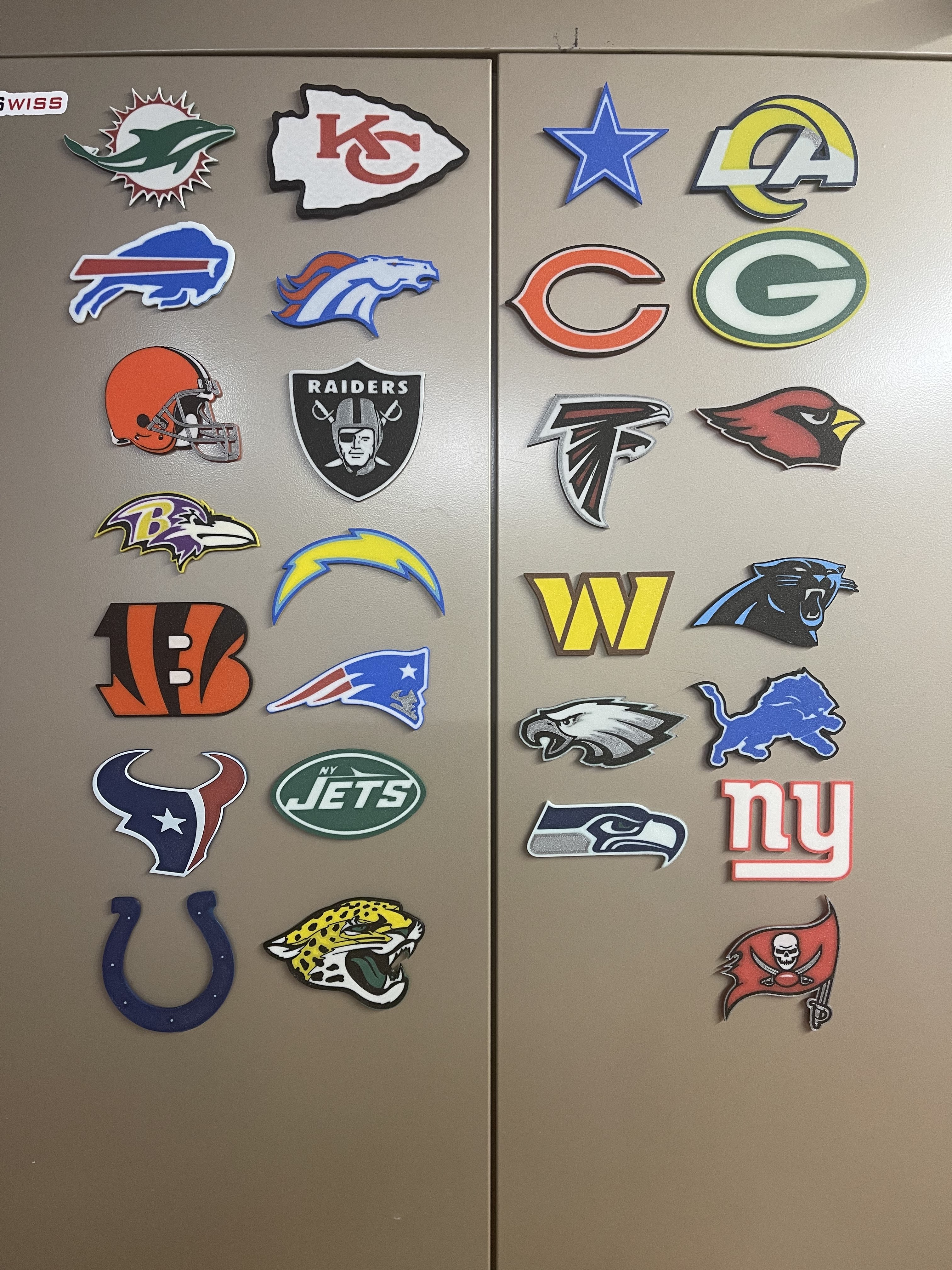 NFL Magnet logos by DT3DPRINTS, Download free STL model