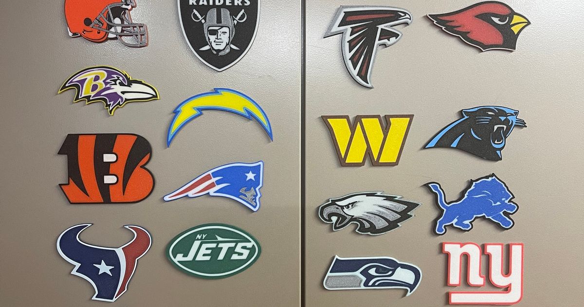 NFL Magnet logos by DT3DPRINTS | Download free STL model | Printables.com