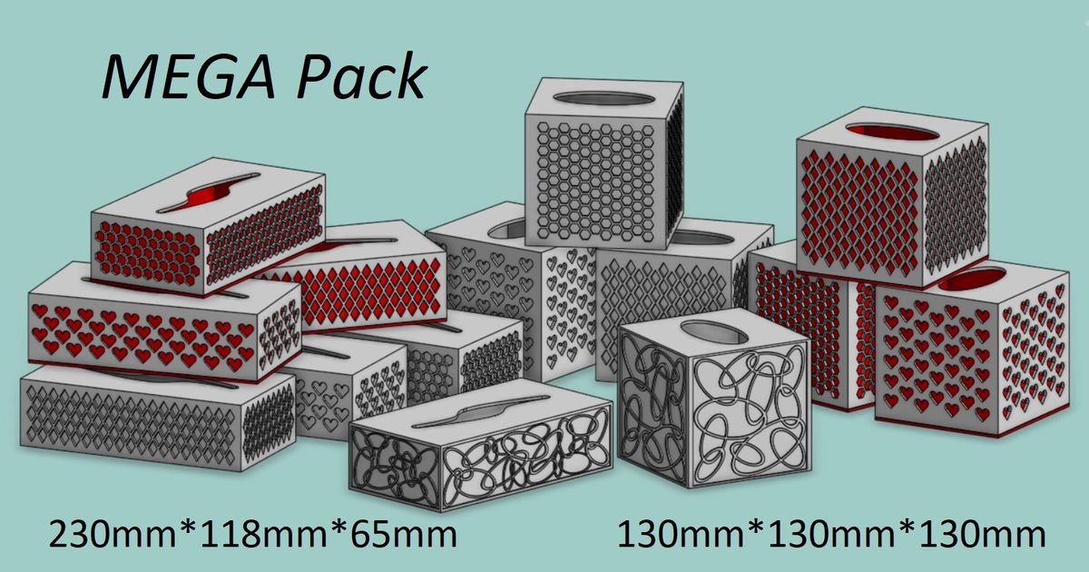 Tissue Box Covers by Frankee Download free STL model