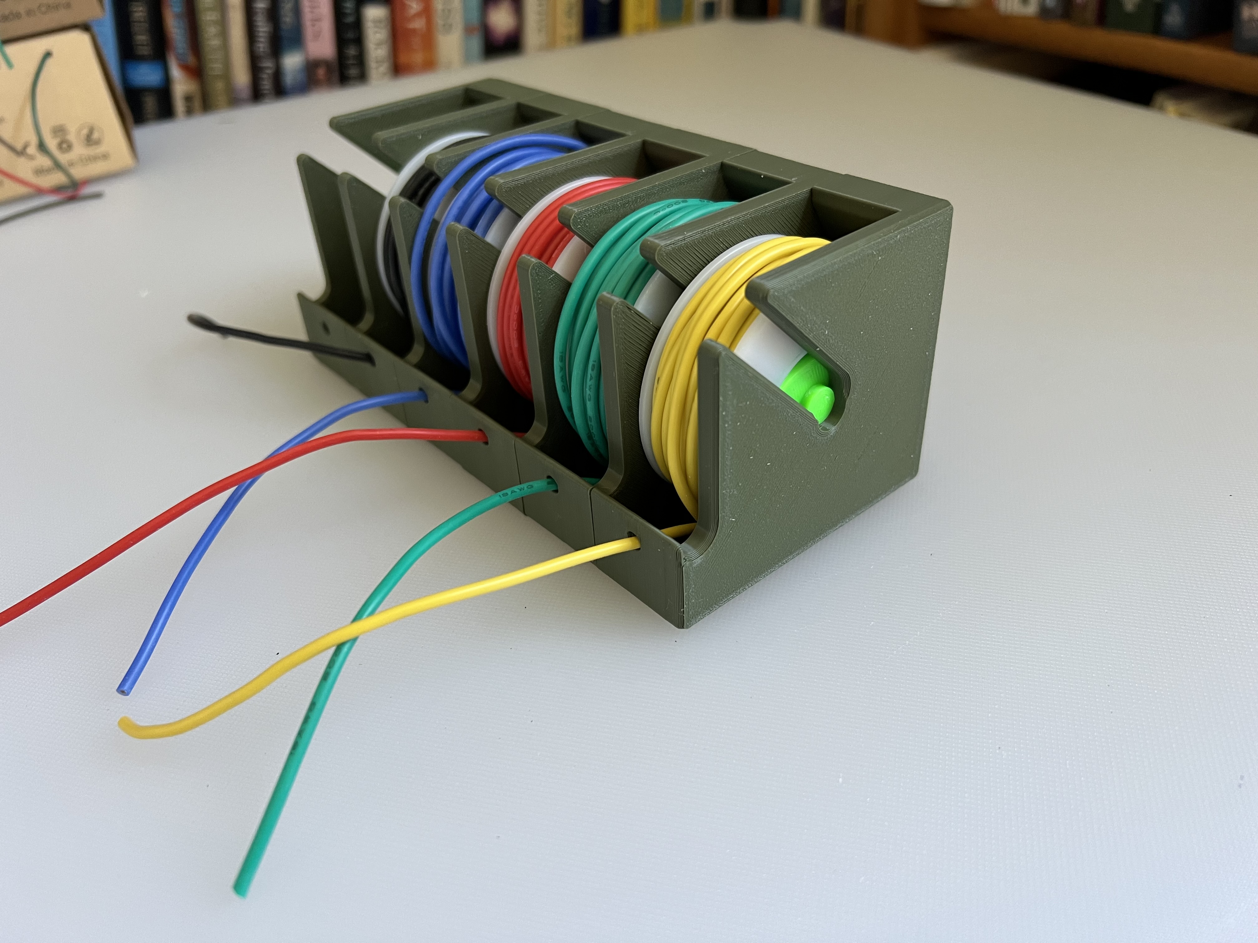 Miniatura 4 do modelo 3D Modular Wire Spool Holder