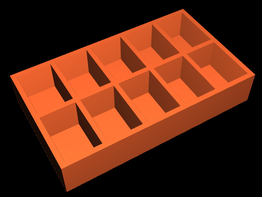 9v battery holder rack (10x)