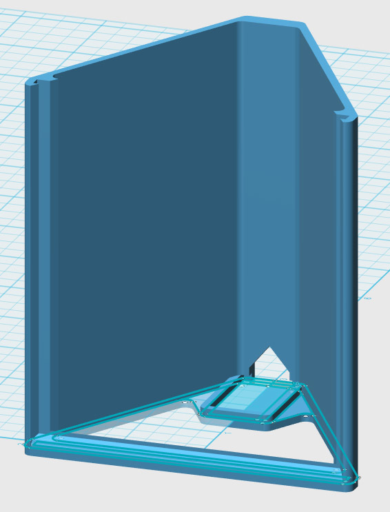 Lithophane (flat) holder with usb boost board support