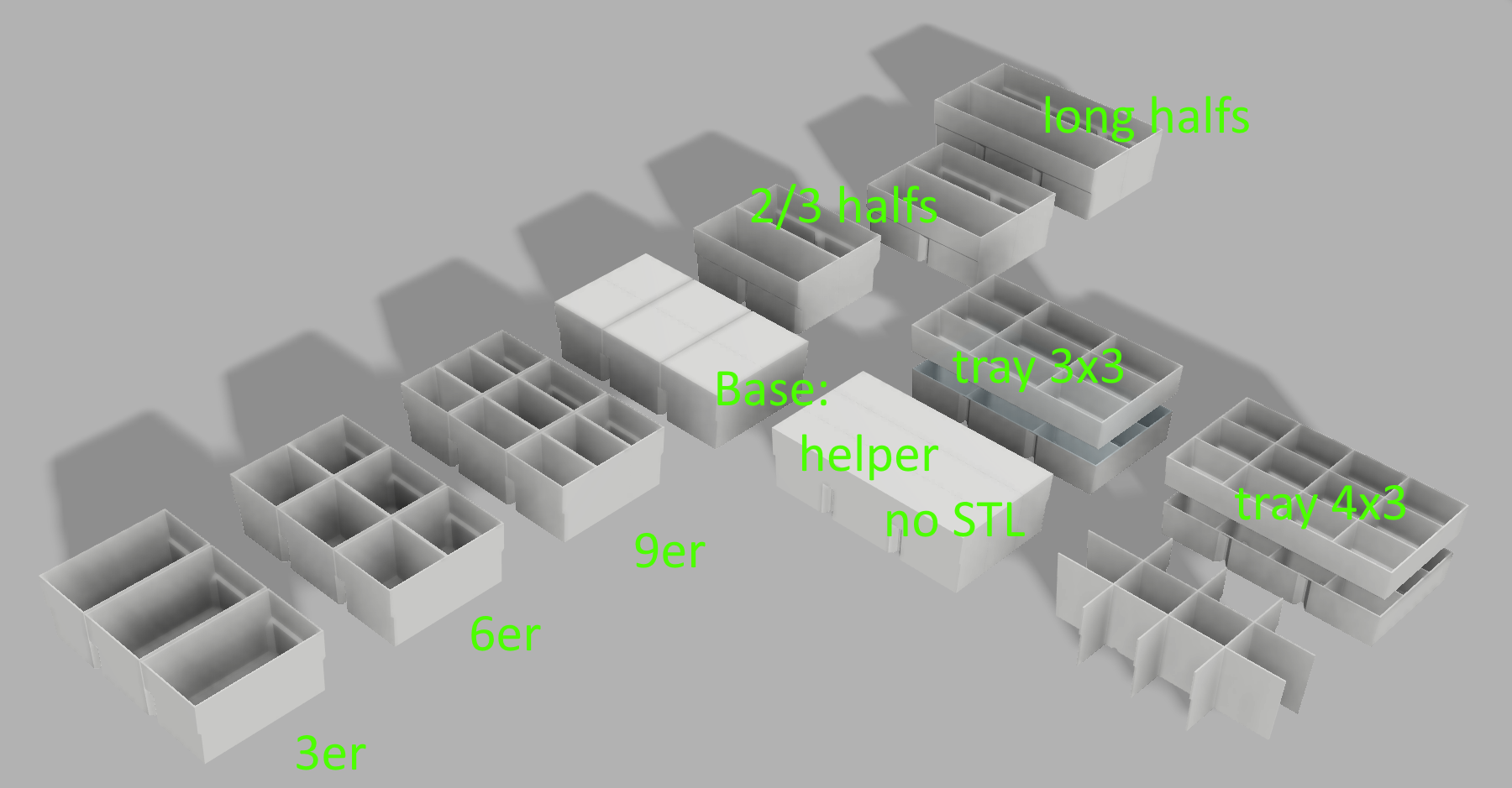 Aldi Workzone - Small Parts Drawer Boxes Combined