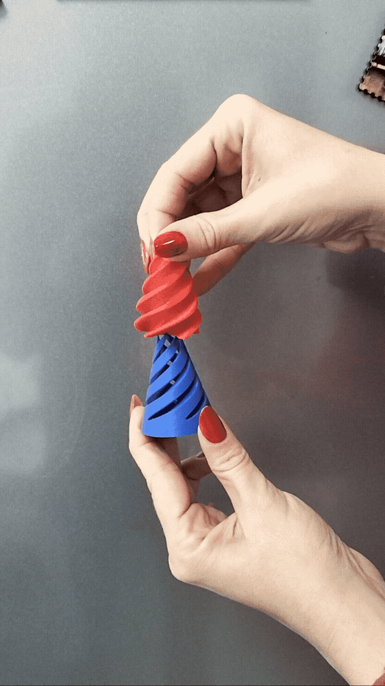 Conical spiral fidget